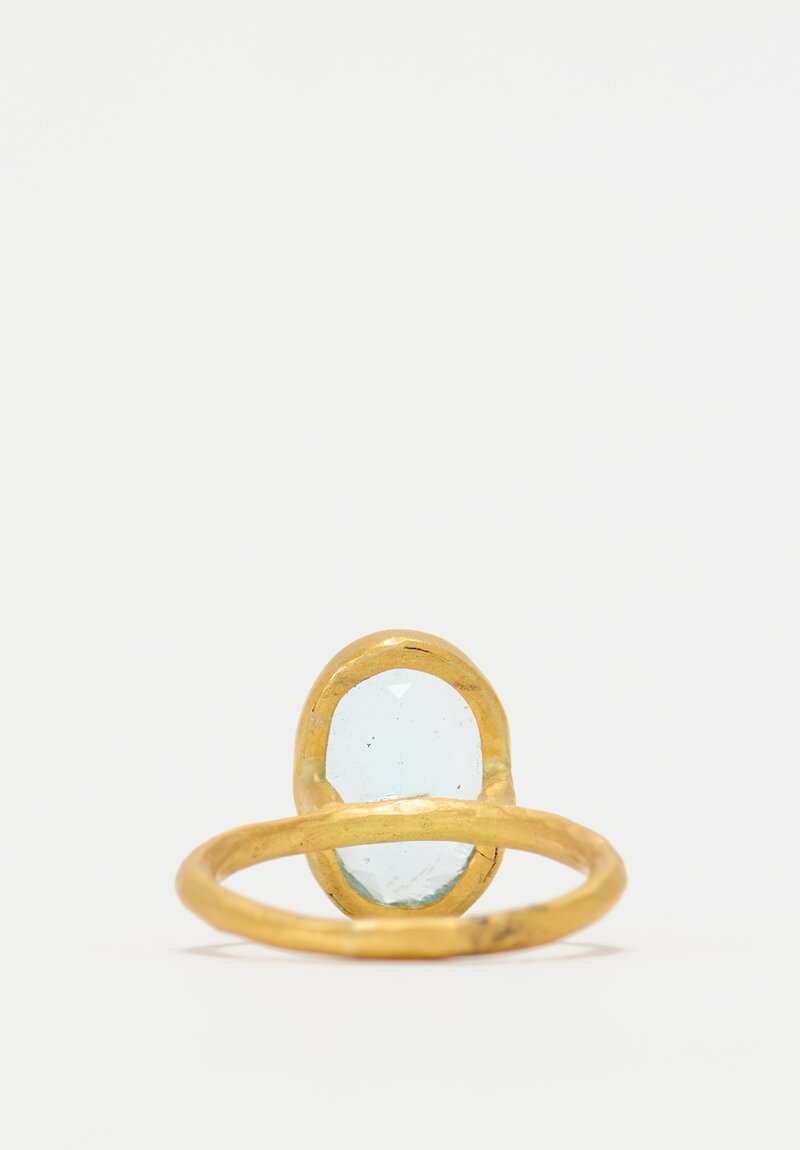 Margery Hirschey 22k, Aquamarine Ring	