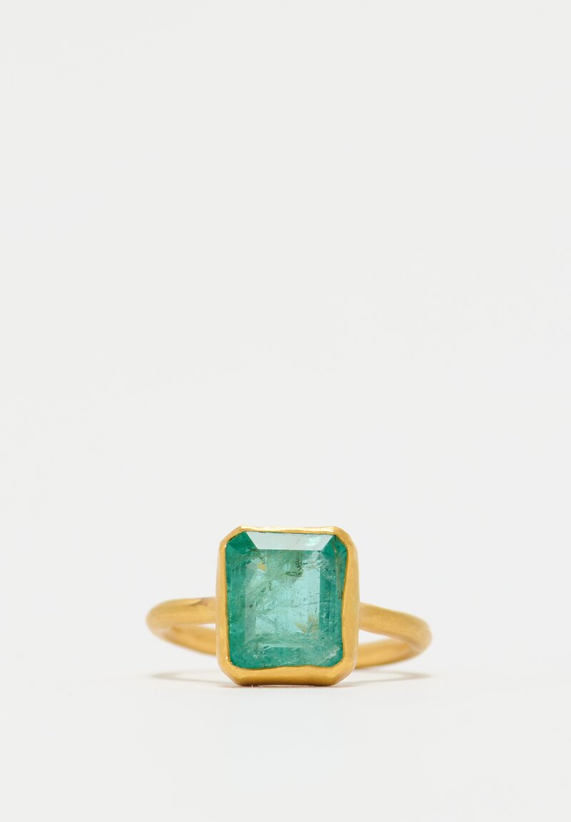 Margery Hirschey 22k, Emerald Ring	