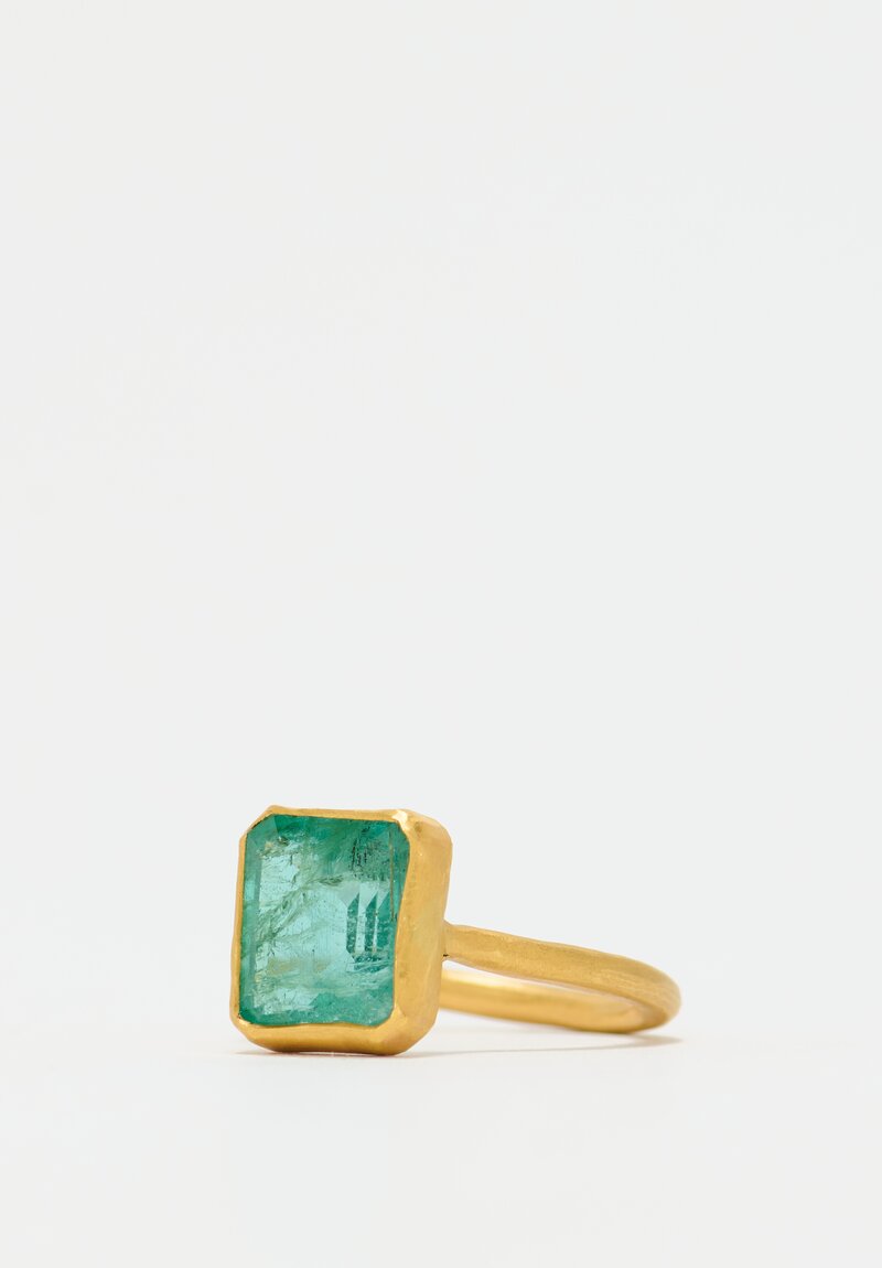 Margery Hirschey 22k, Emerald Ring	