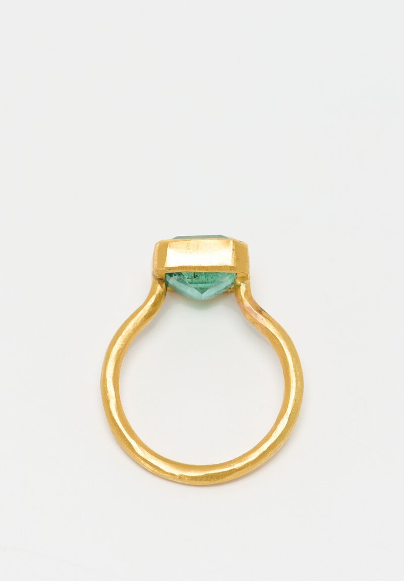 Margery Hirschey 22k, Emerald Ring	