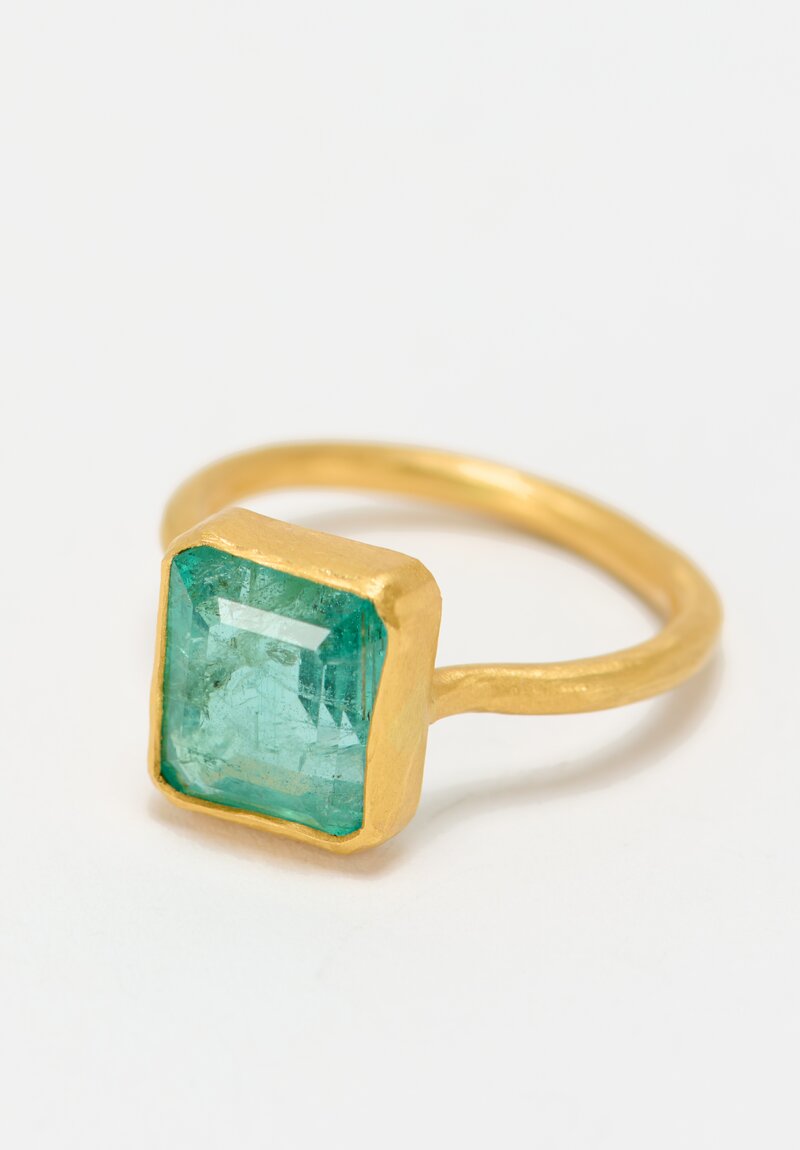 Margery Hirschey 22k, Emerald Ring	