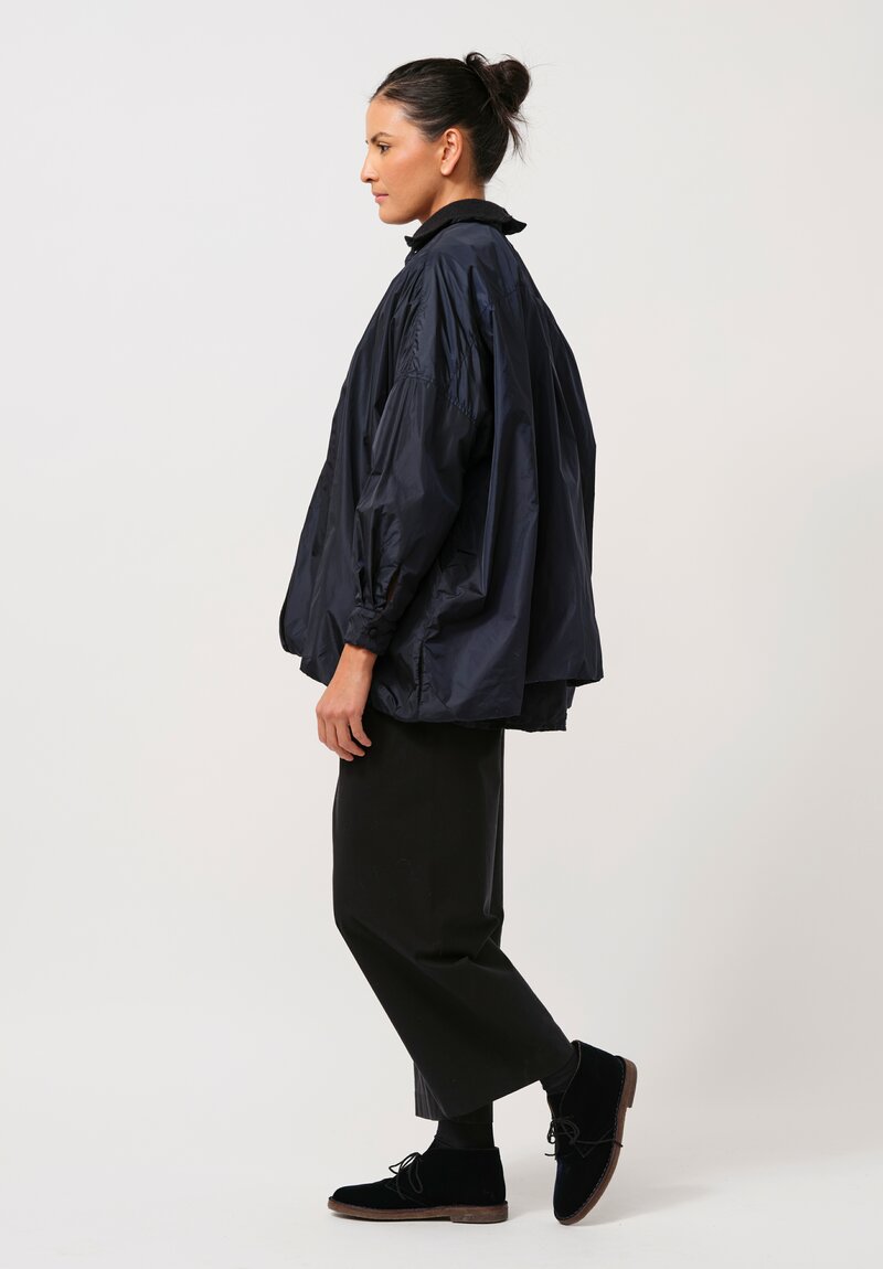 Daniela Gregis Cashmere-Lined Larghissima Jacket in Nero Navy Blue	