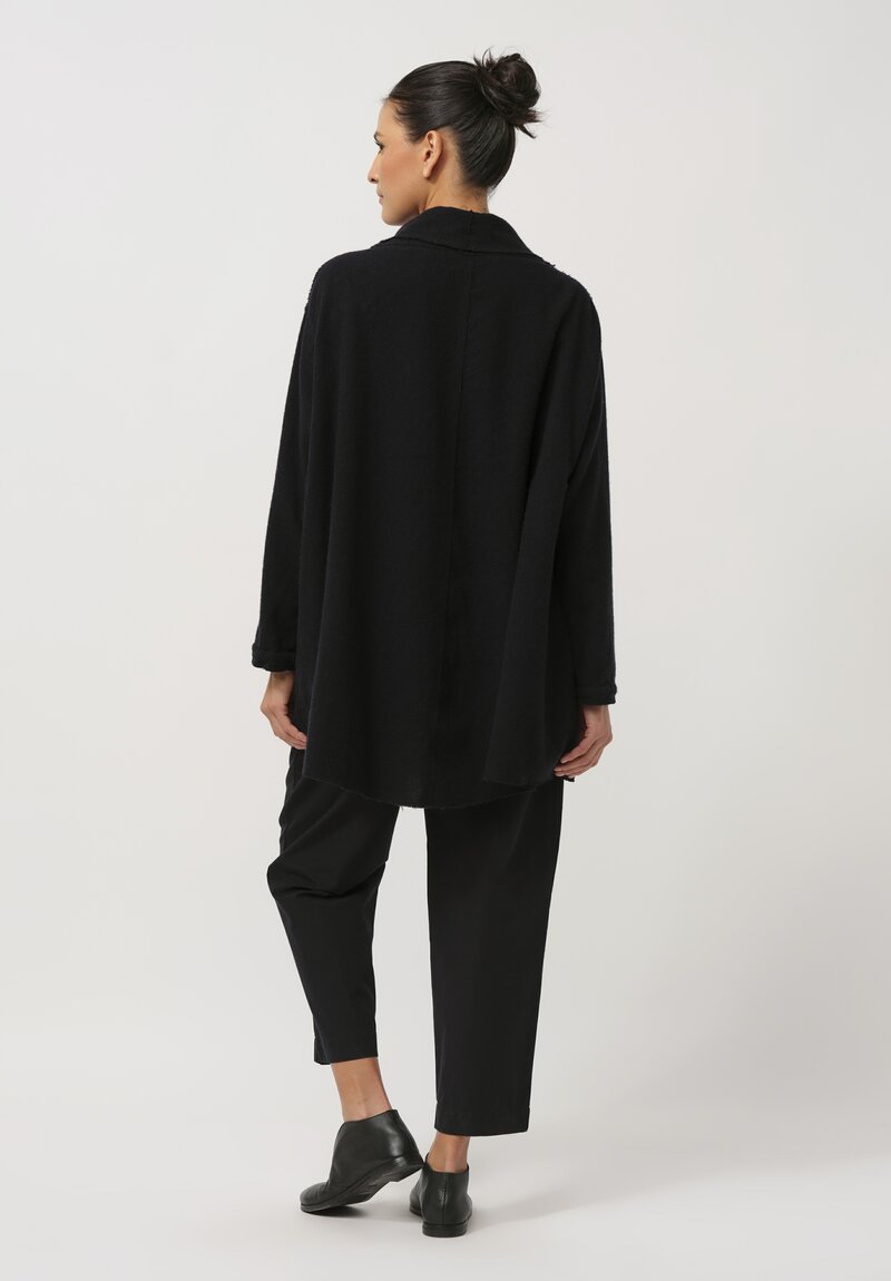 Kaval Cashmere Etamine Shirt in Dark Navy	