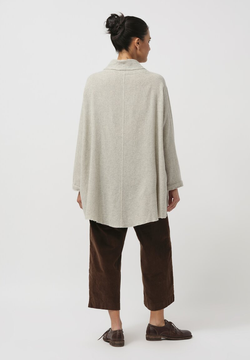 Kaval Cashmere Etamine Shirt in Light Grey	