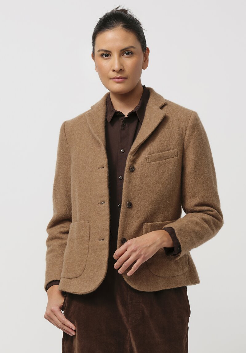 Kaval Cashmere Kenporon Jacket in Camel Brown Santa Fe Dry Goods Workshop Wild Life