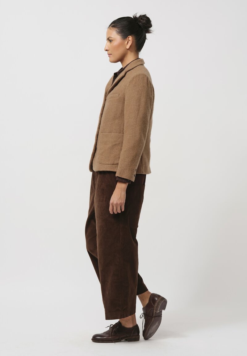 Kaval Cashmere Kenporon Jacket in Camel Brown	