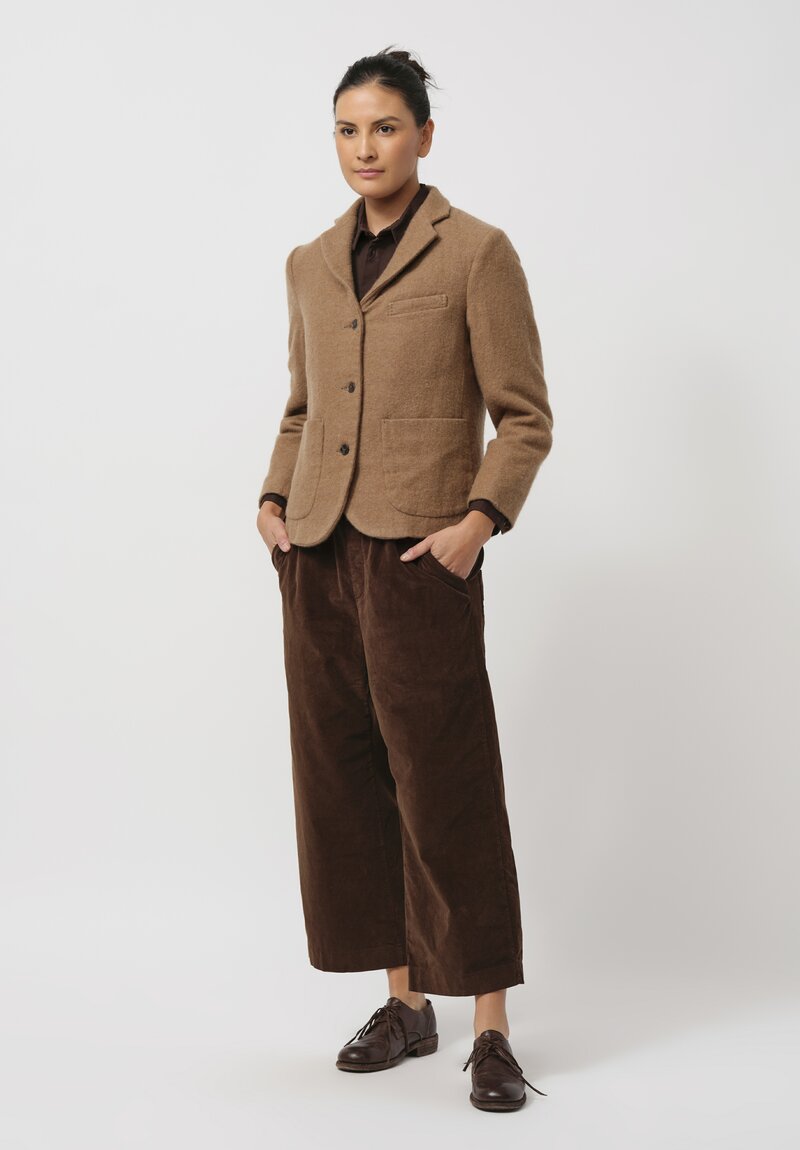 Kaval Cashmere Kenporon Jacket in Camel Brown	