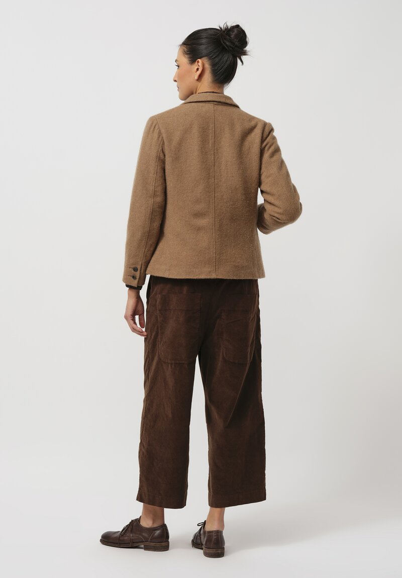 Kaval Cashmere Kenporon Jacket in Camel Brown	