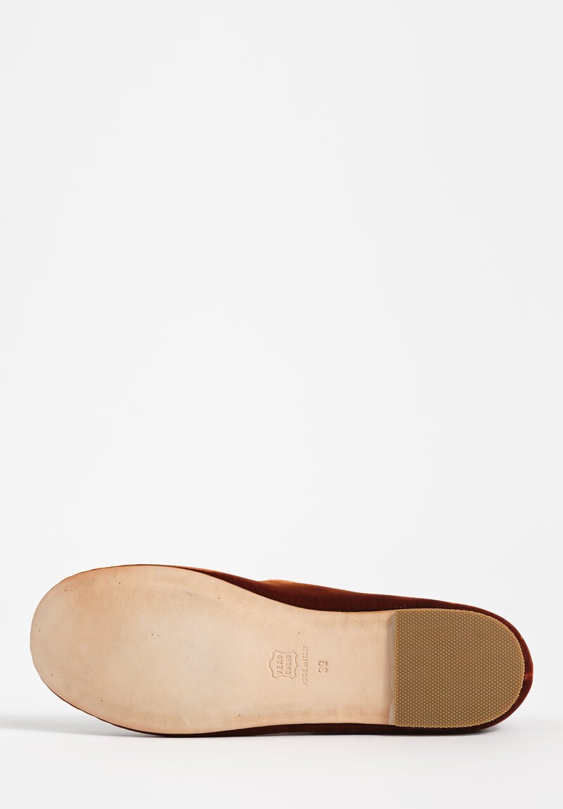 Daniela Gregis Suede Papavero Ballerina Flats in Brown	