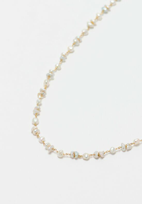 Greig Porter 18K Hand-Wrought Gold & Seed Pearl Necklace	