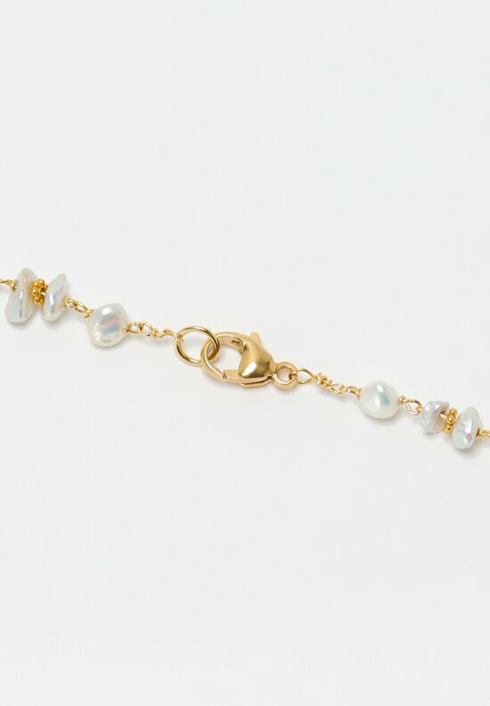 Greig Porter 18K Hand-Wrought Gold & Seed Pearl Necklace	