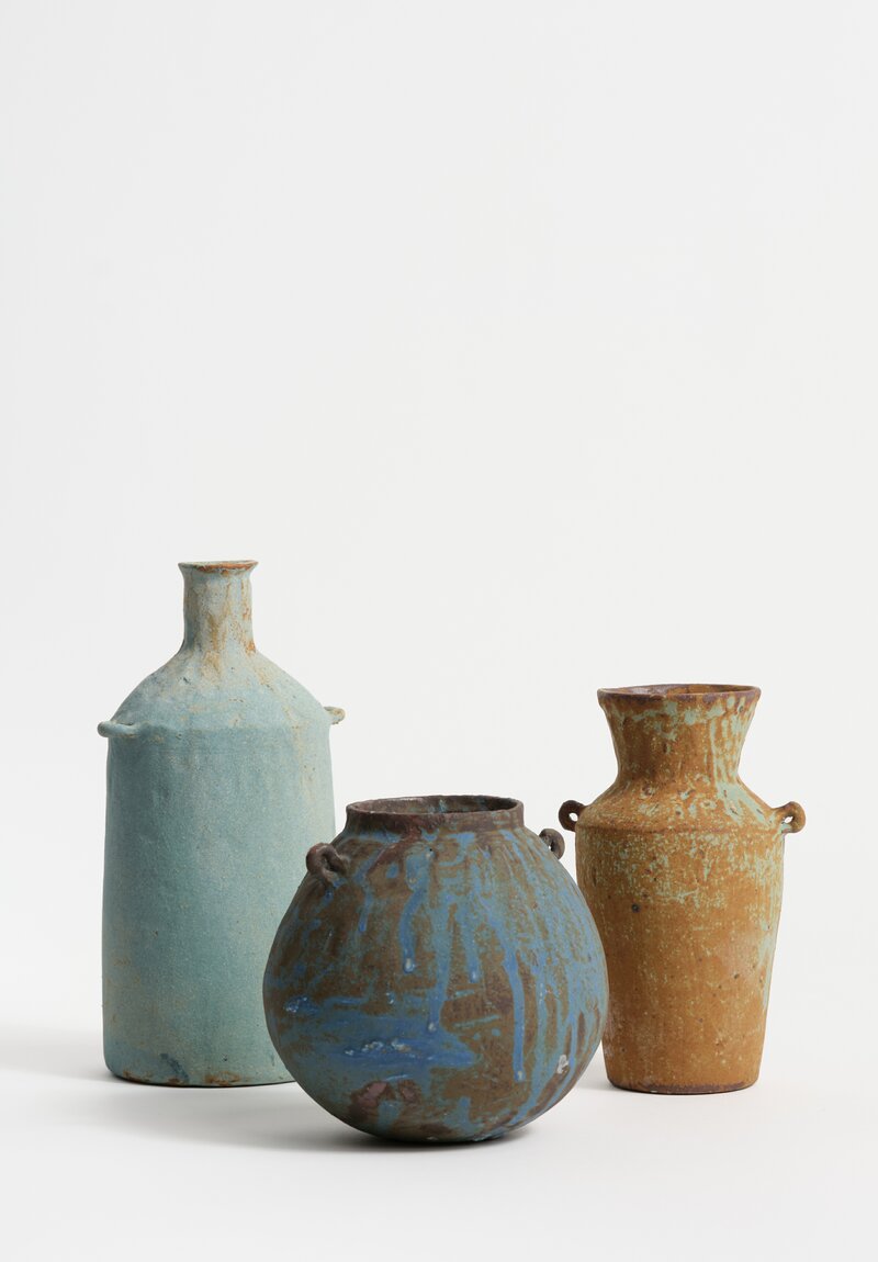 Nobue Ibaraki Large Poignee Vase in Earth