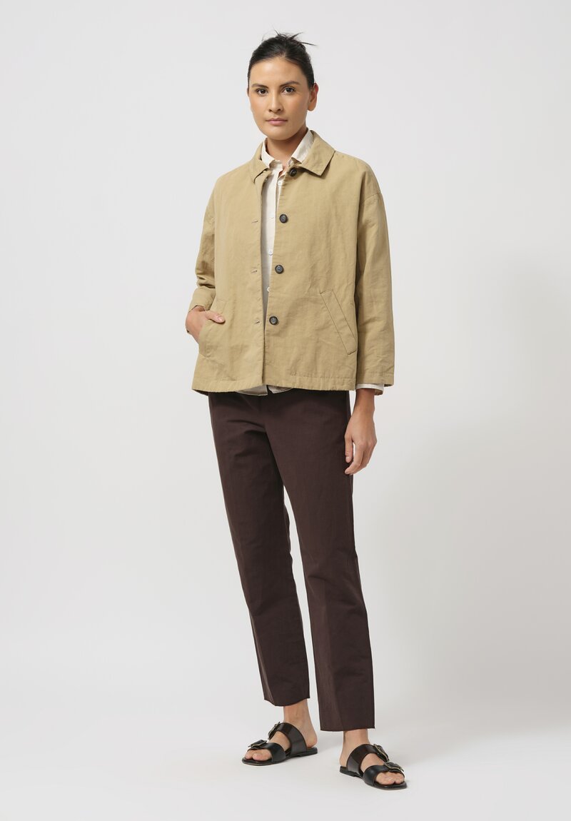 Bergfabel Cotton & Linen Uli Jacket in Natural Sand