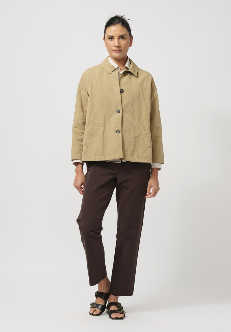 Bergfabel Cotton & Linen Uli Jacket in Natural Sand