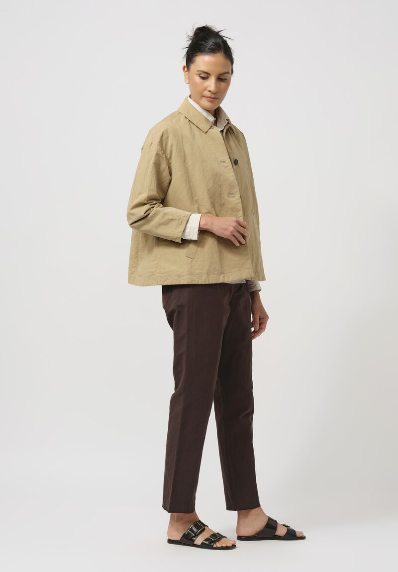 Bergfabel Cotton & Linen Uli Jacket in Natural Sand