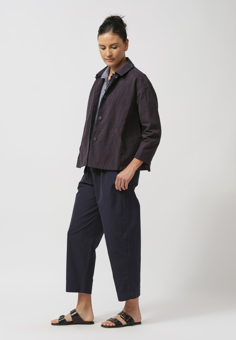 Bergfabel Cotton & Linen Uli Jacket in Black Bean