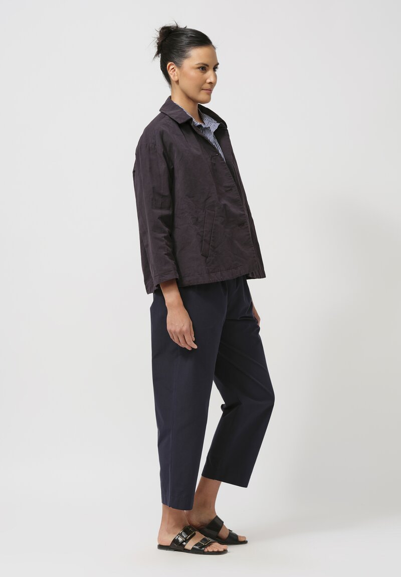 Bergfabel Cotton & Linen Uli Jacket in Black Bean