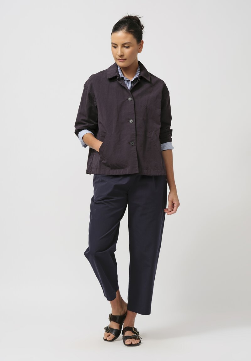 Bergfabel Cotton & Linen Uli Jacket in Black Bean