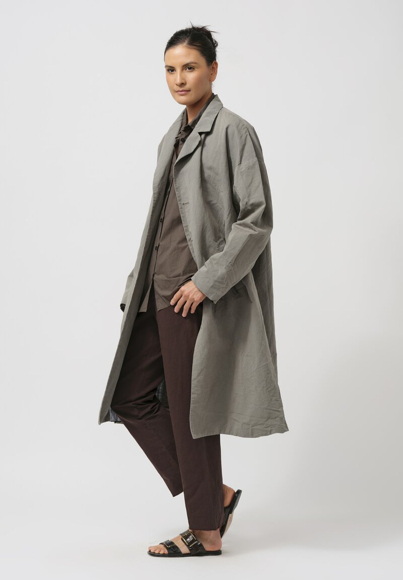 Bergfabel Cotton & Linen Moon Coat in Grey