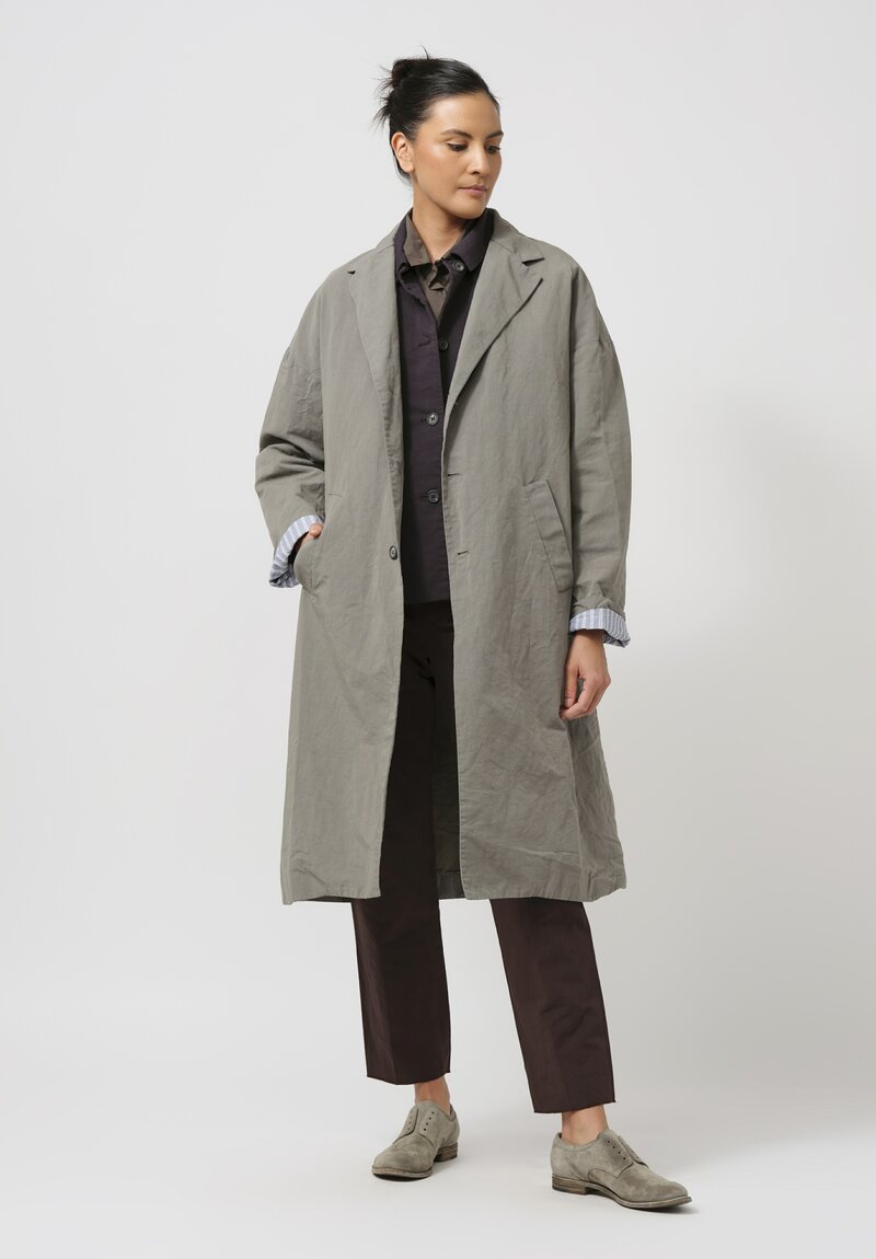 Bergfabel Cotton & Linen Moon Coat in Grey