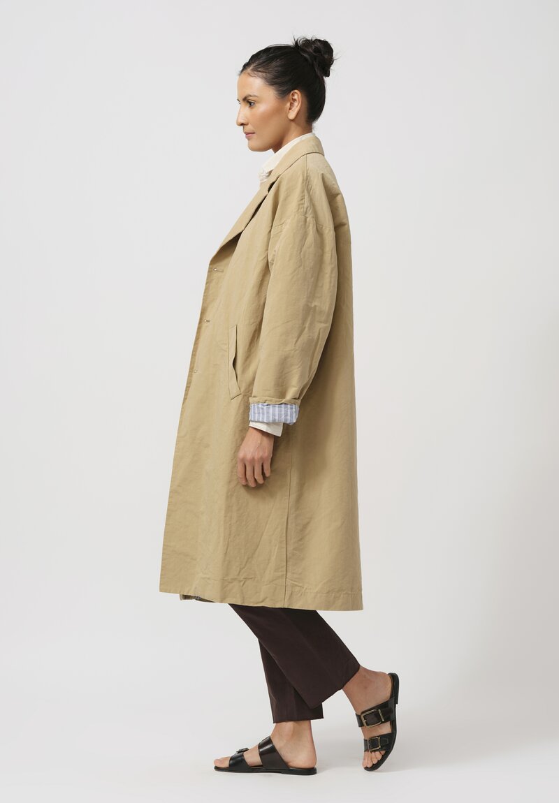 Bergfabel Cotton & Linen Moon Coat in Sand