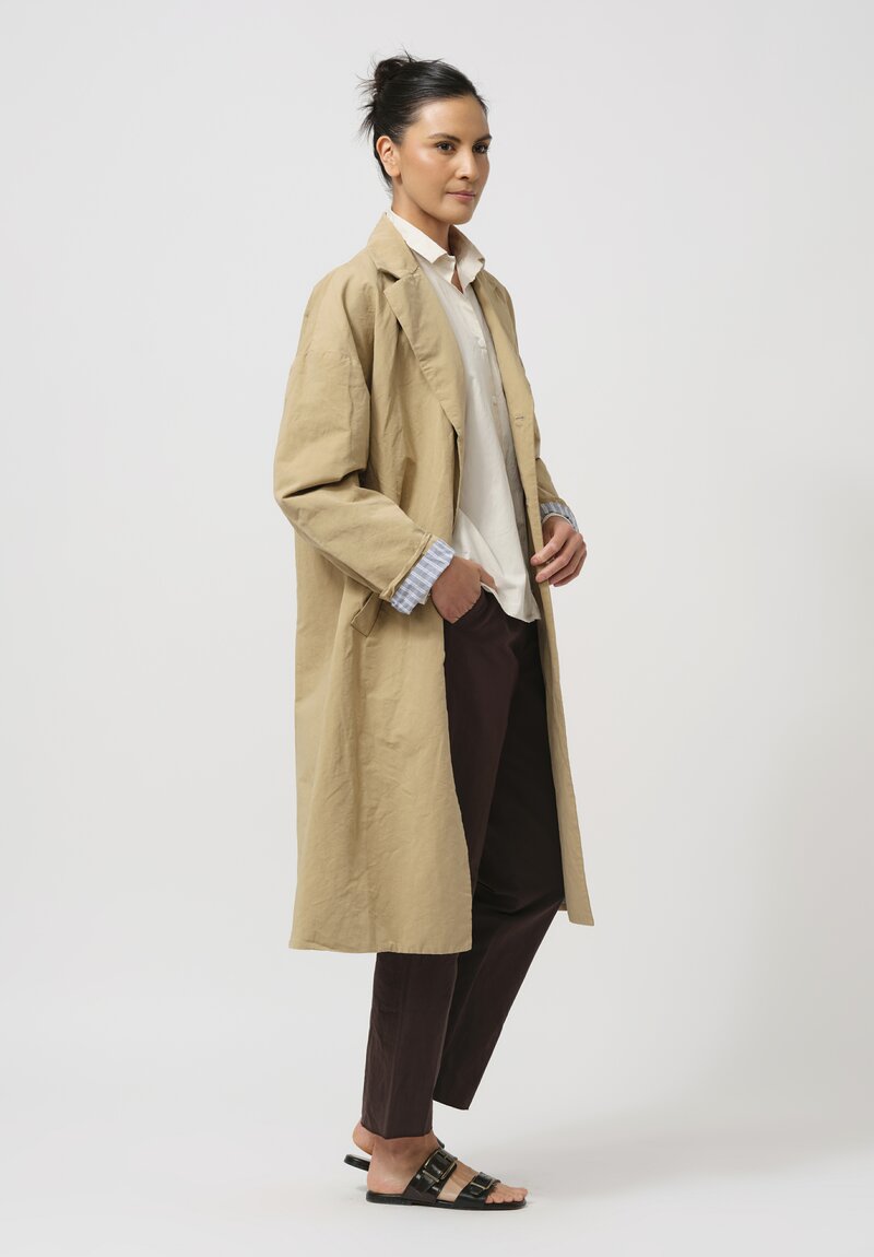 Bergfabel Cotton & Linen Moon Coat in Sand