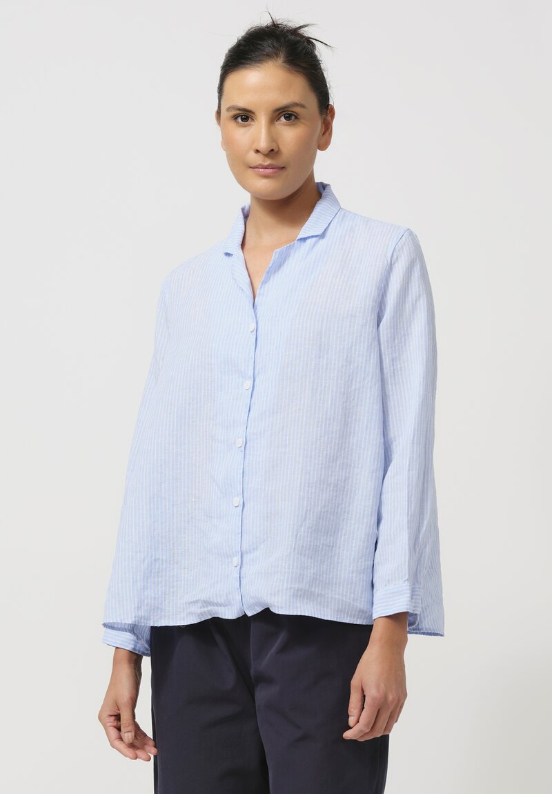 Bergfabel Linen Jenny Shirt in Light Blue