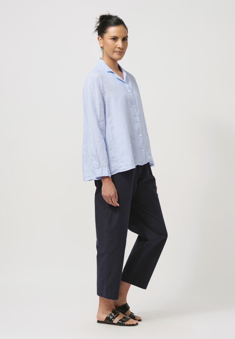 Bergfabel Linen Jenny Shirt in Light Blue