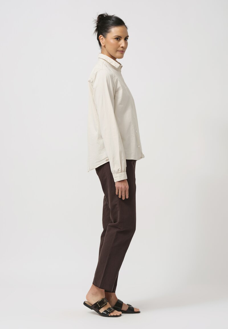 Bergfabel Cotton Loose Tyrol Shirt in Cream