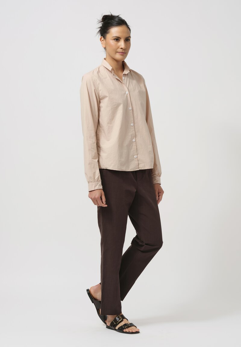 Bergfabel Cotton Loose Tyrol Shirt in Dusty Pink