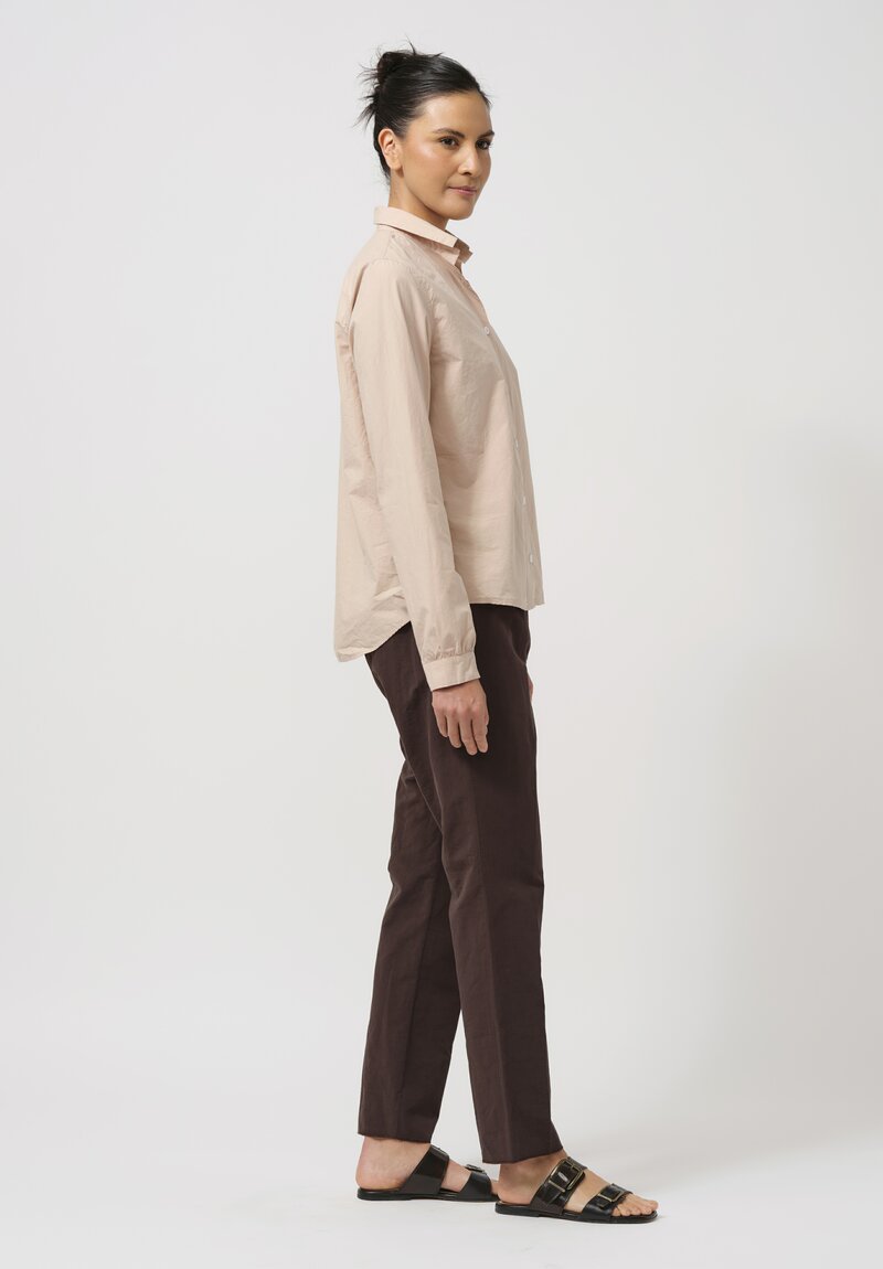 Bergfabel Cotton Loose Tyrol Shirt in Dusty Pink