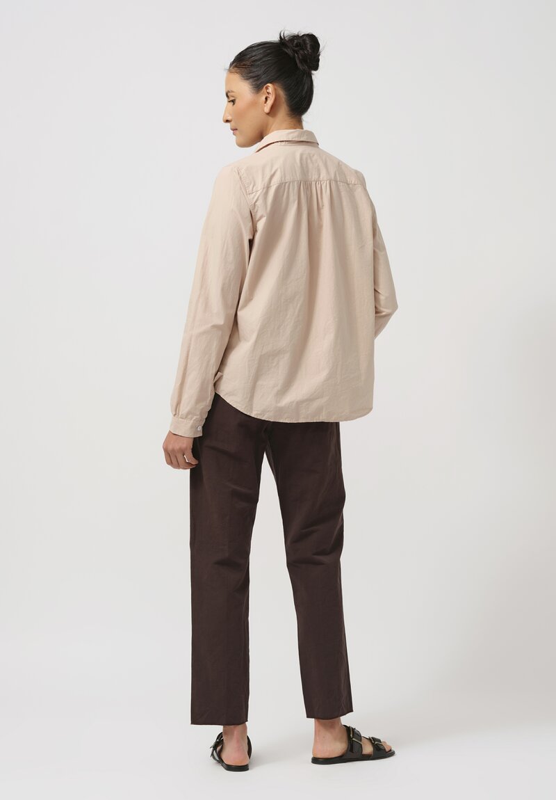 Bergfabel Cotton Loose Tyrol Shirt in Dusty Pink