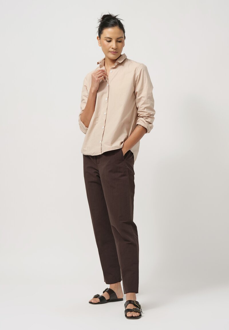 Bergfabel Cotton Loose Tyrol Shirt in Dusty Pink