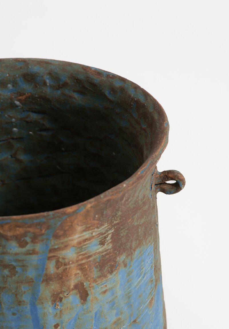 Nobue Ibaraki XXLarge Poignee Pot in Weathered Lapis	