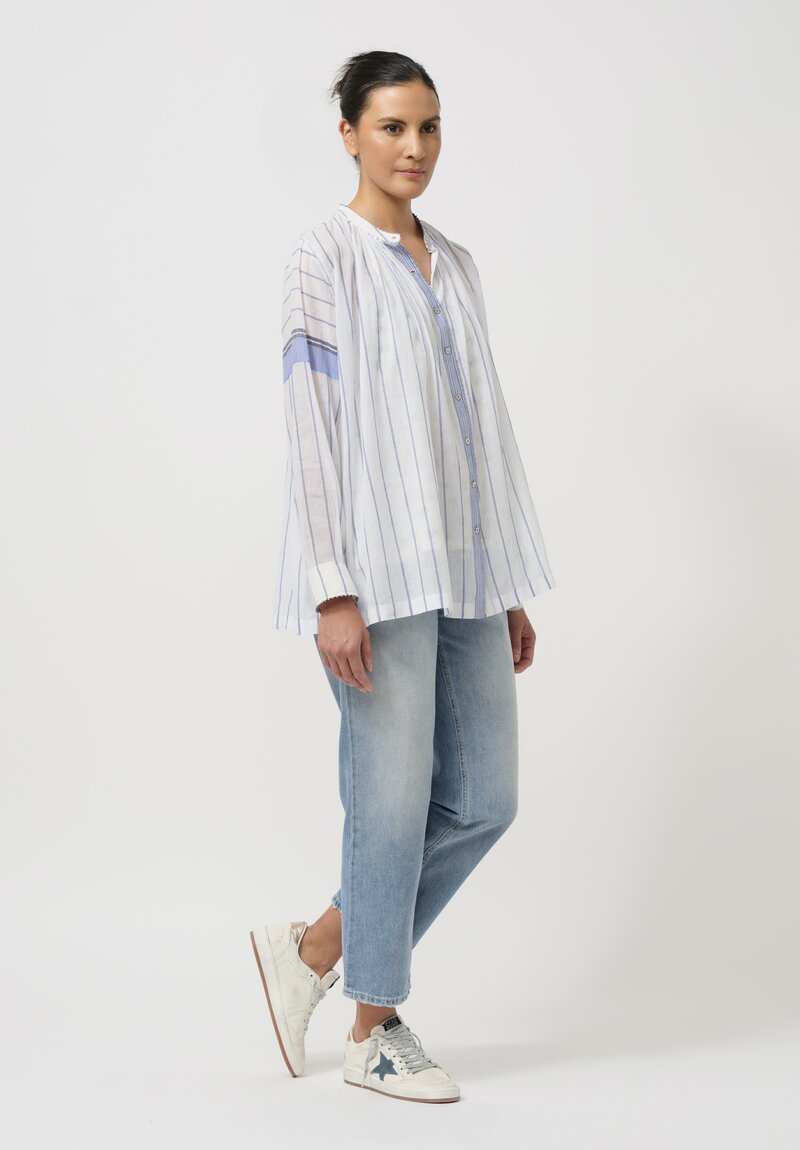 Péro Cotton Button-Down Shirt with Layering Camisole