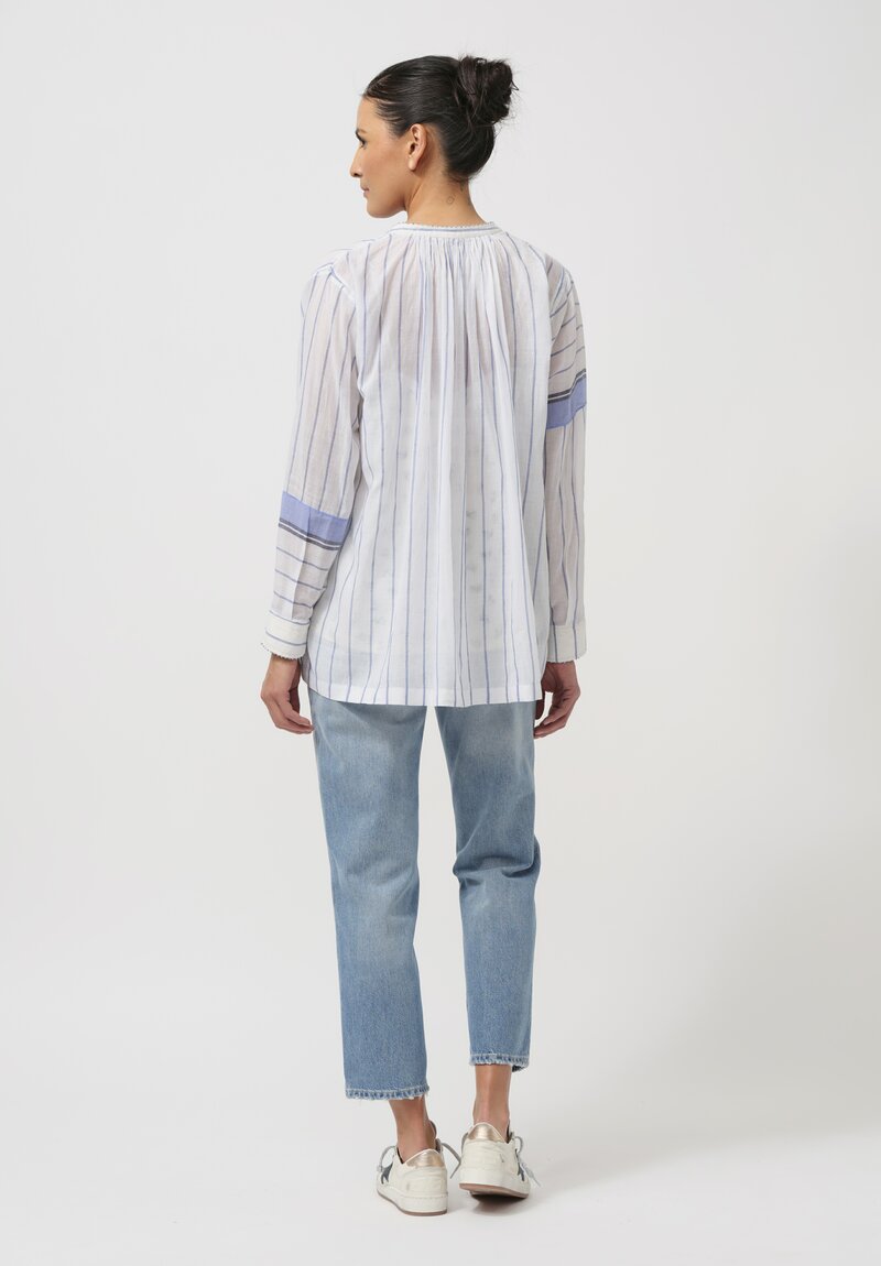 Péro Cotton Button-Down Shirt with Layering Camisole