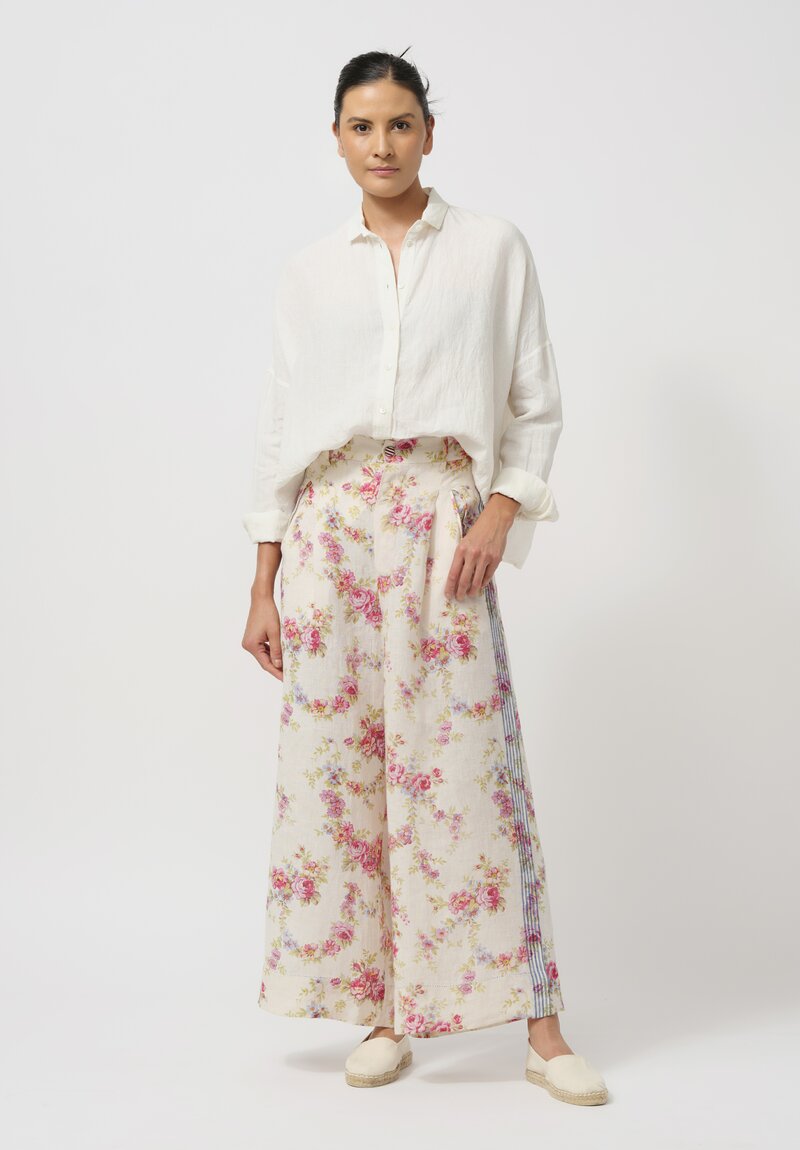 Péro Linen Wide Leg Pants