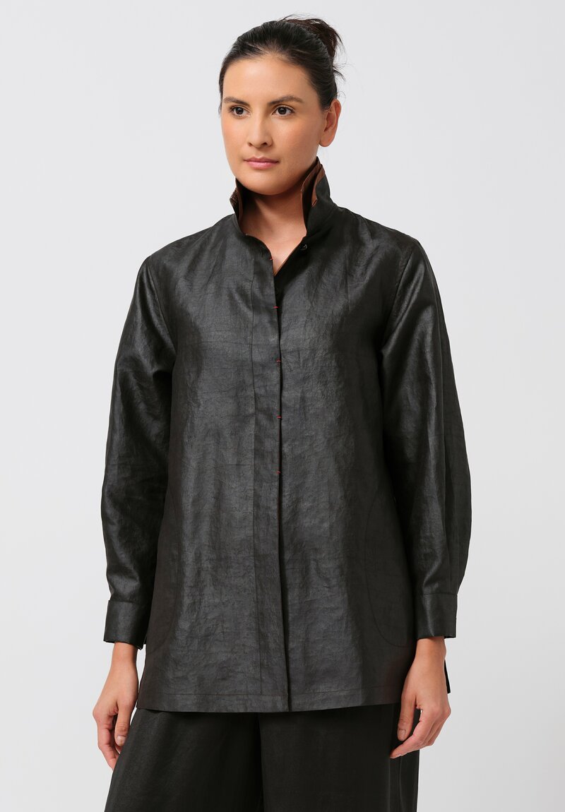 Sophie Hong Mud Silk Button-Down Shirt