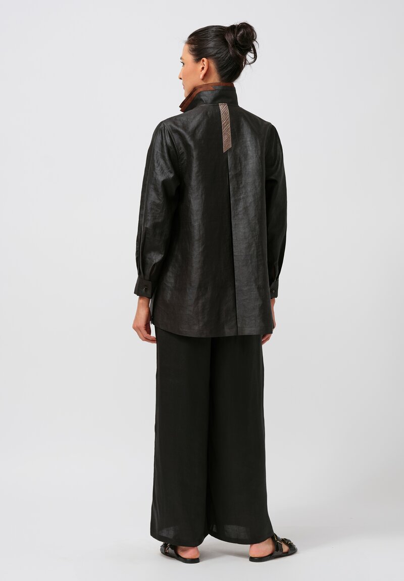 Sophie Hong Mud Silk Button-Down Shirt