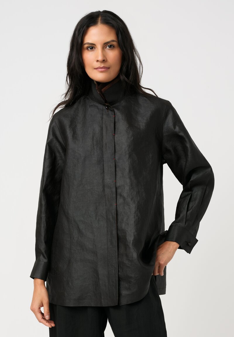 Sophie Hong Mud Silk Button-Down Shirt