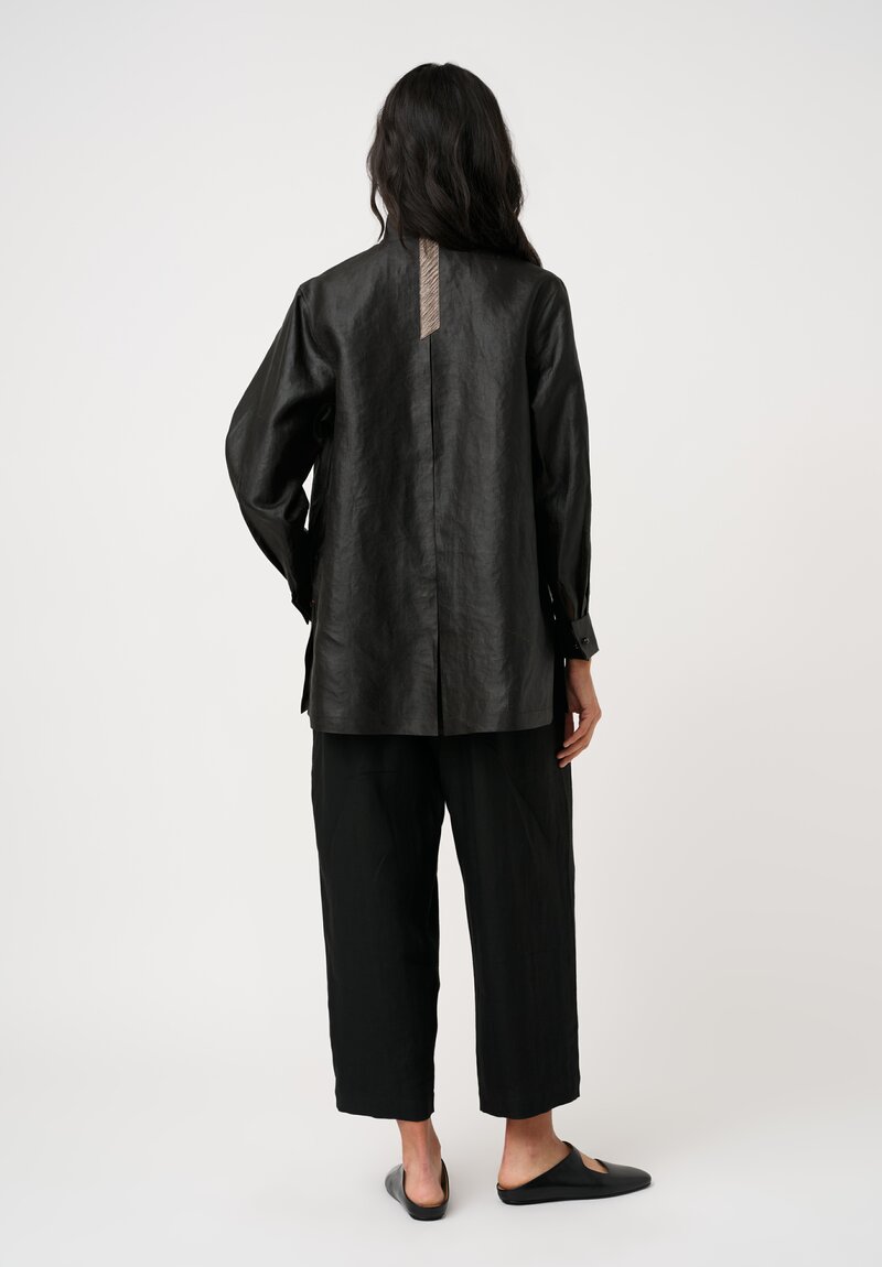 Sophie Hong Mud Silk Button-Down Shirt