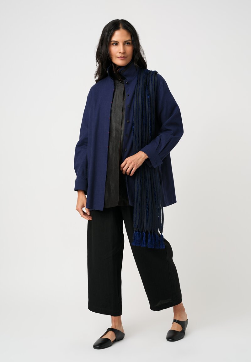 Sophie Hong Mud Silk Button-Down Shirt
