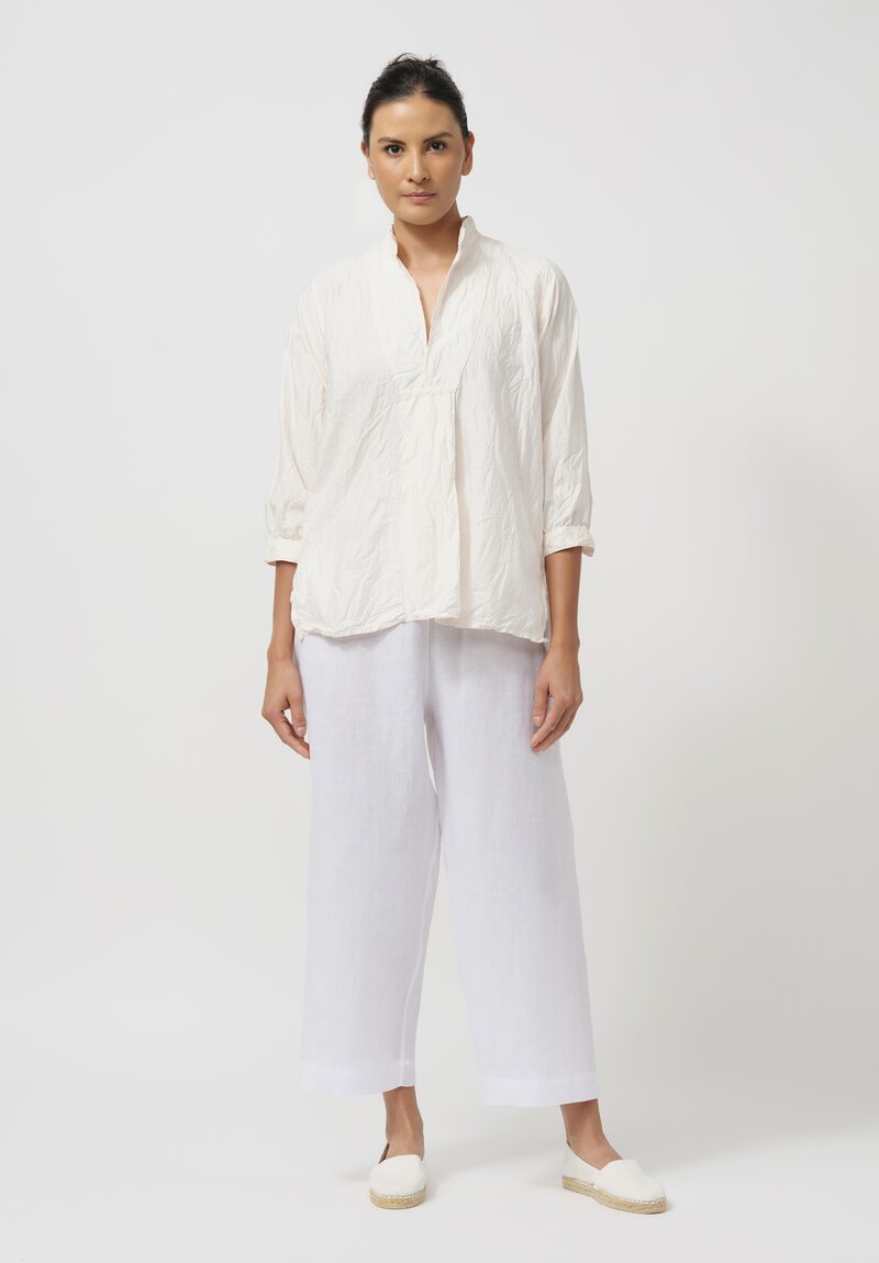 Daniela Gregis Linen Pigiama Fondo Stretto Pants in Ghiaccio Pink