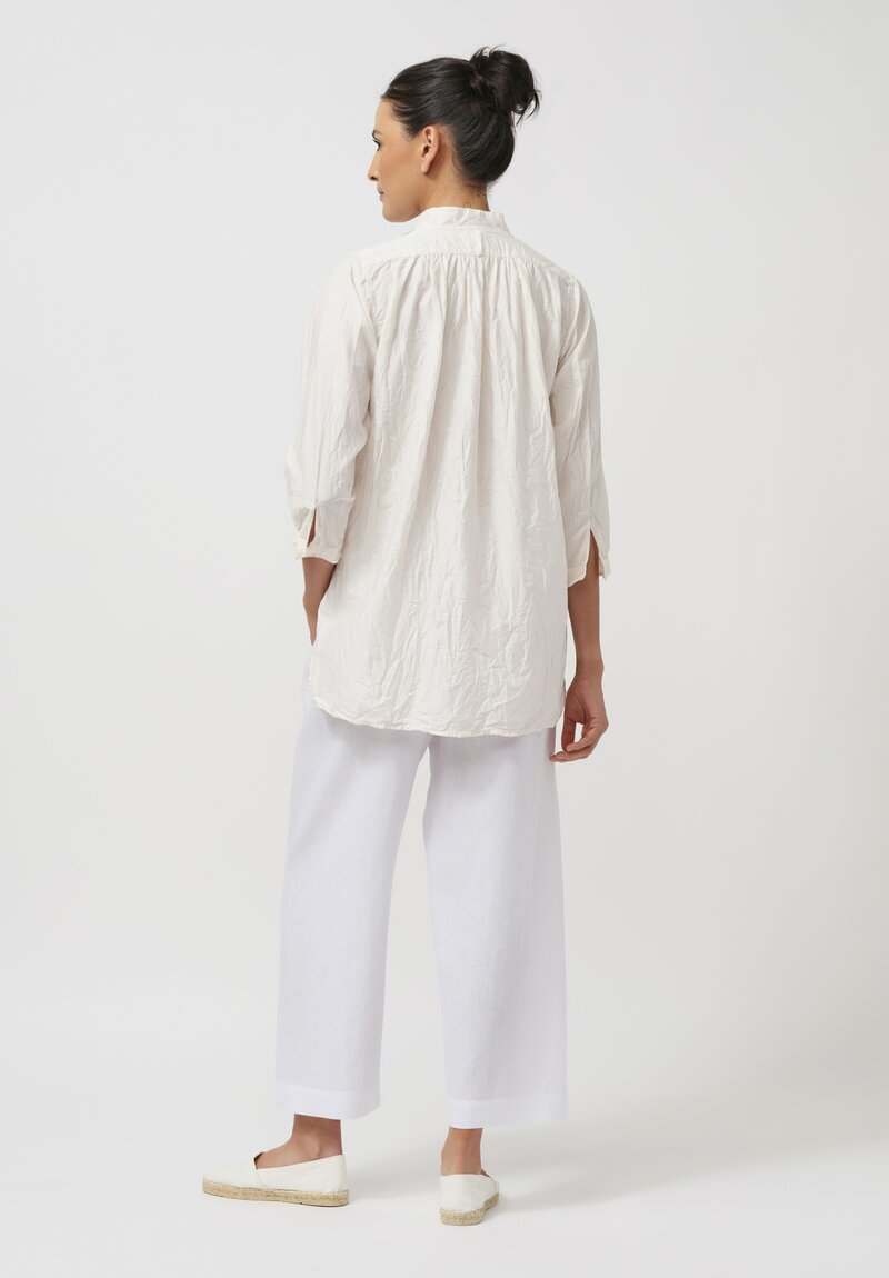 Daniela Gregis Linen Pigiama Fondo Stretto Pants in Ghiaccio Pink