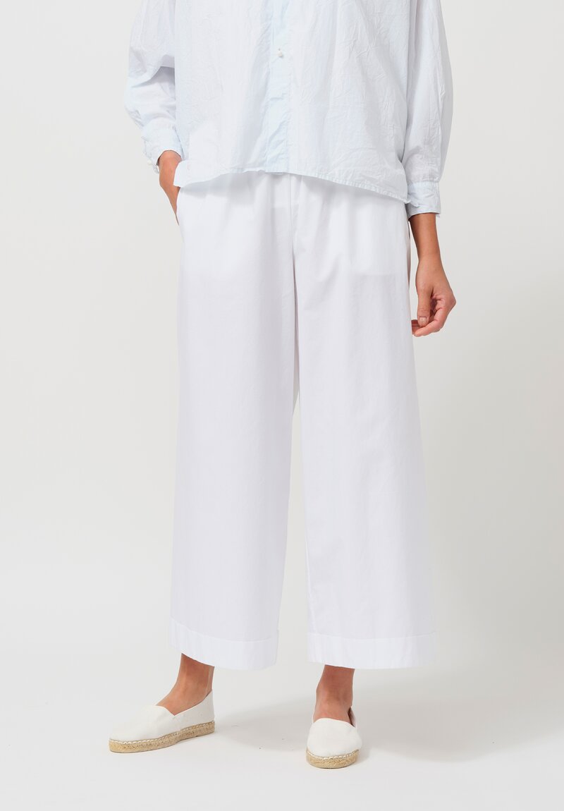 Daniela Gregis Cotton Pigiama Tasche Pants in Ottico White