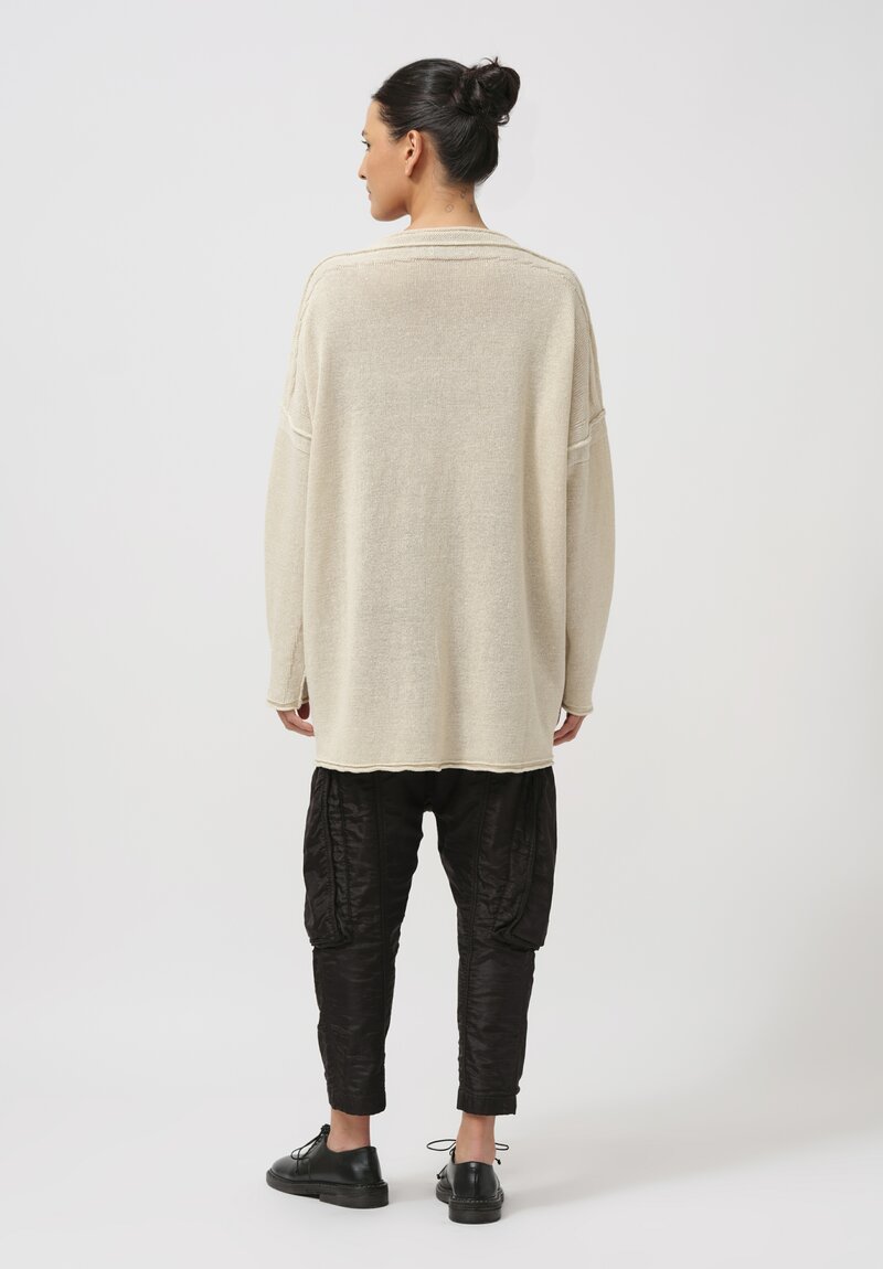 Rundholz Linen Pullover in Galaxy Cream Sparkle