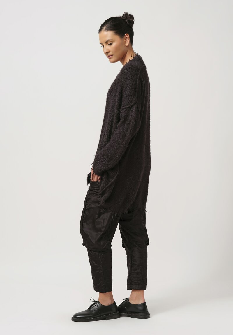 Rundholz Silk Pullover Tunic in Black