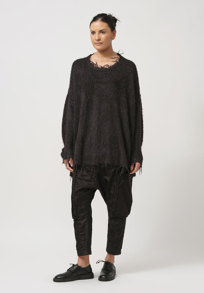 Rundholz Silk Pullover Tunic in Black