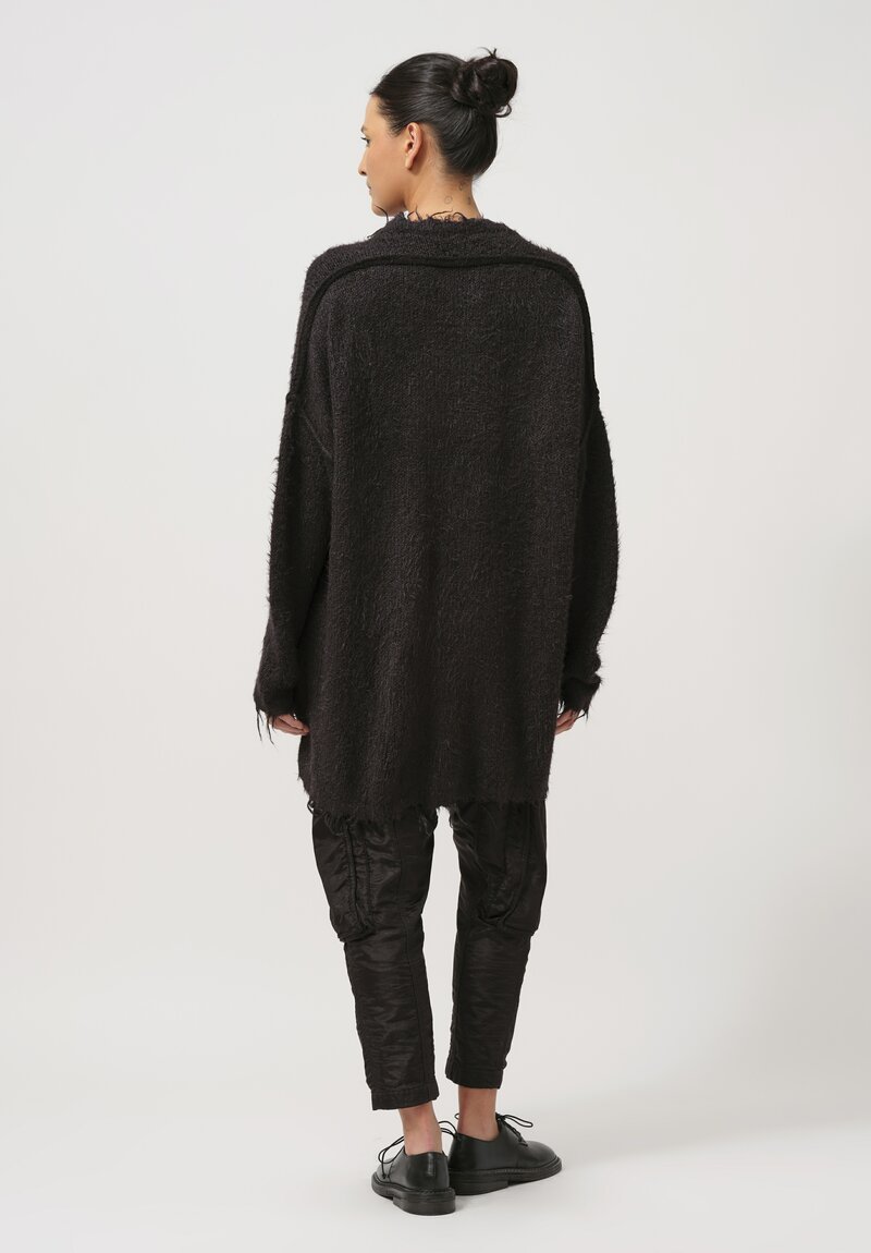 Rundholz Silk Pullover Tunic in Black