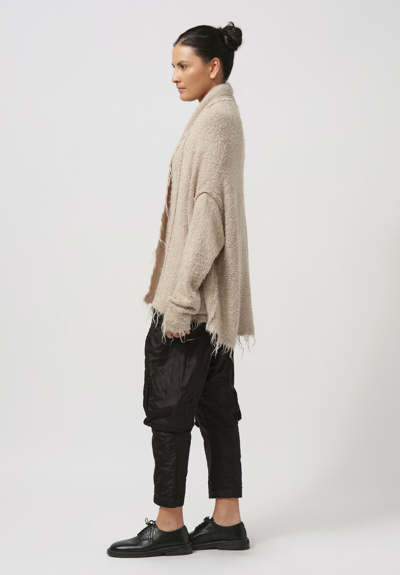 Rundholz Silk Cardigan in Dust